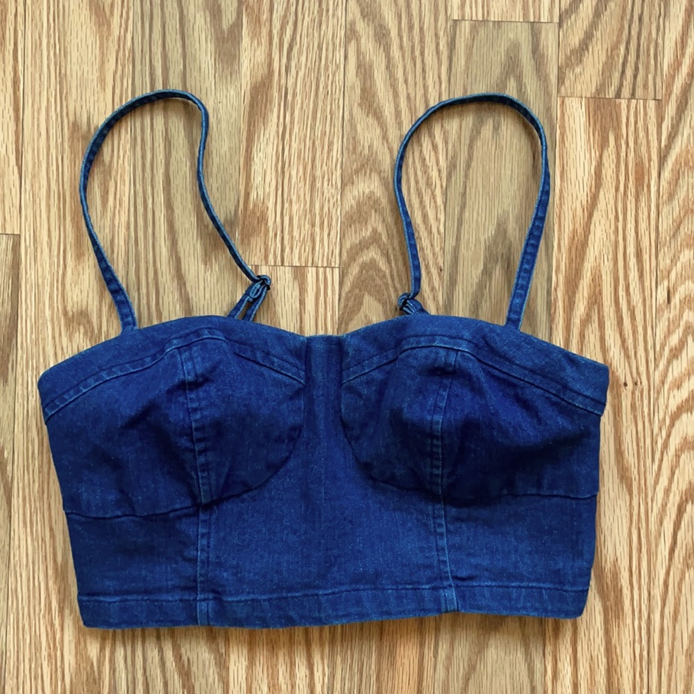 Denim Crop Top